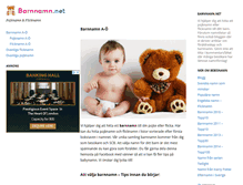 Tablet Screenshot of barnnamn.net